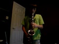 wesley playing saxaphone