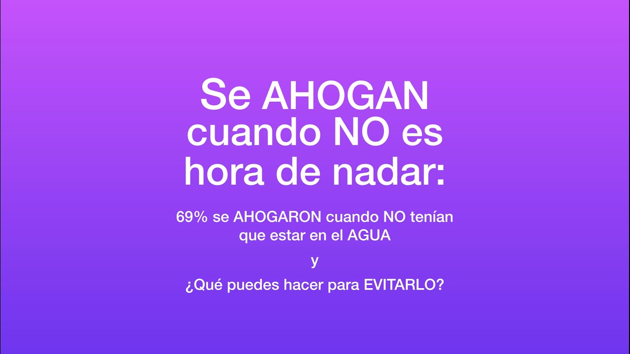 Se AHOGAN cuando NO es hora de NADAR. Video 5