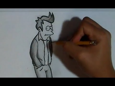 how to draw philip j fry