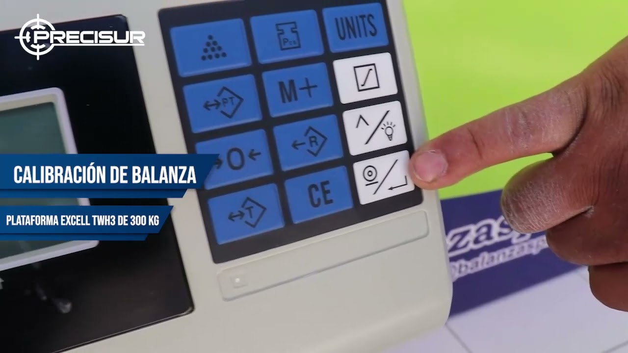 Calibración de Balanza de Plataforma Excell TWH3 de 300 Kilos
