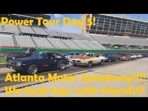 Day 5 Hot Rod Power Tour 2022! Atlanta Motor Speedway! Vice Grip Garage, Junkyard Digs, Laps!