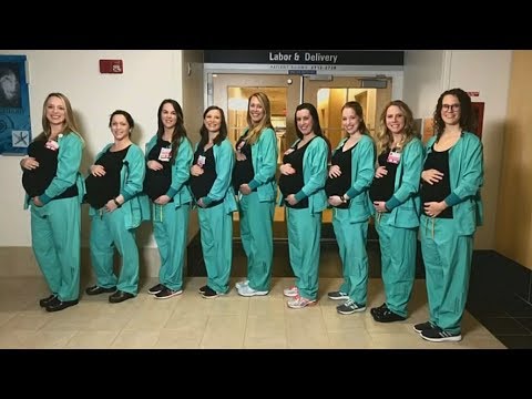 Schwangere Krankenschwestern: Babyboom auf der Entb ...