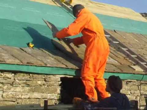 Cladding a Roof with Caithness Slate