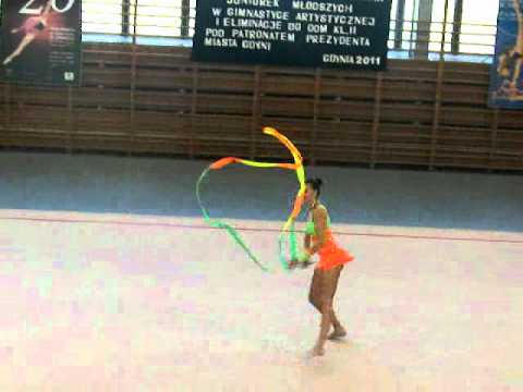 how to dye a rhythmic gymnastics ribbon