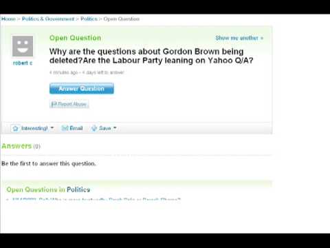 how to delete a question on yahoo answers
