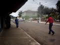 Jogo de malha em pleno centro comercial de Pardinho. Jogo de malha em pleno centro comercial de Pardinho.
