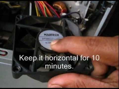 how to repair cpu fan