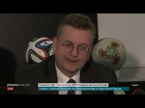 Rcktrittserklrung des DFB-Prsidenten Reinhard Grindel am 02.04.2019