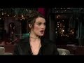 Rachel Weisz On David Letterman Rachel Weisz On David Letterman