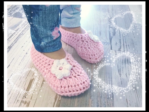 Einfache Kinderschuhe häkeln / Hausschuhe häkeln in verschiedenen Grössen