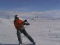 Kite Skiing at Hardangervidda, Norway