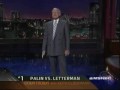 Letterman Says Palin Joke In 