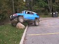 FJ Cruiser climbs a boulder in Stylin\