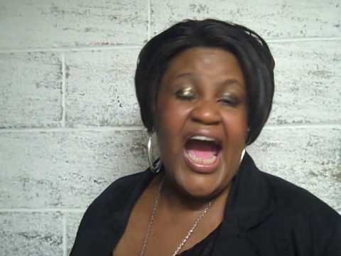 Roz G backstage at the April Fools Comedy show