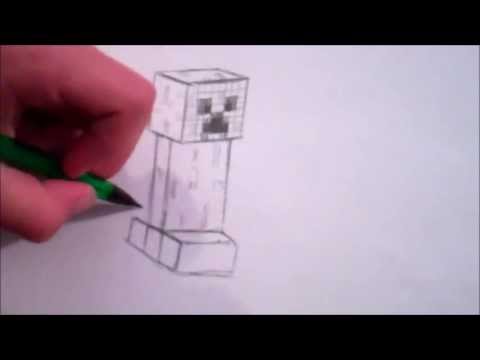 how to draw creeper