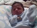 Justus first night at home