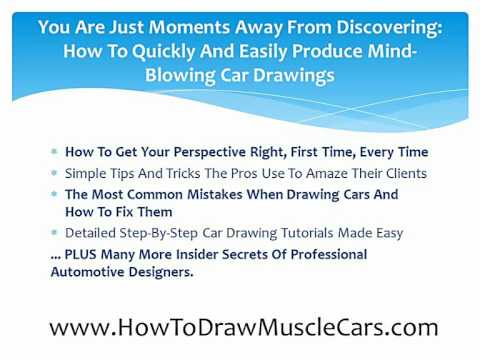 how to draw muscle cars