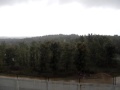 View from my hostel room on campus. Note the guard tower in the corner. - Mysore Rain