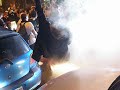 Post-game tire burning