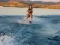 Jeremy Helal waterskiing