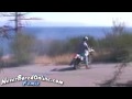 Dirt bike burnout goes bad