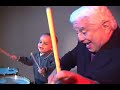 While at the LP studio in 1998, Tito Puente gave 2 year old Matthew Cohen a timbale lesson