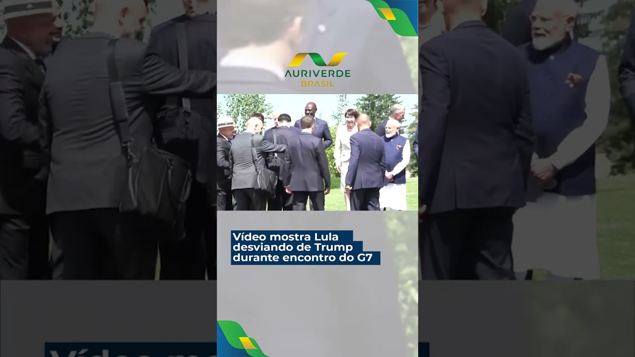 Vídeo mostra Lula desviando de Trump durante encontro do G7