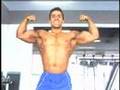 Bodybuilder Michael Dameron at the gym