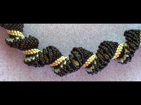 tsummerlee - Beaded Dutch spiral stitch is a little like a cross between Cellini and Russian spiral. It isn't very difficult and variations are limitless. I used size 6/0...