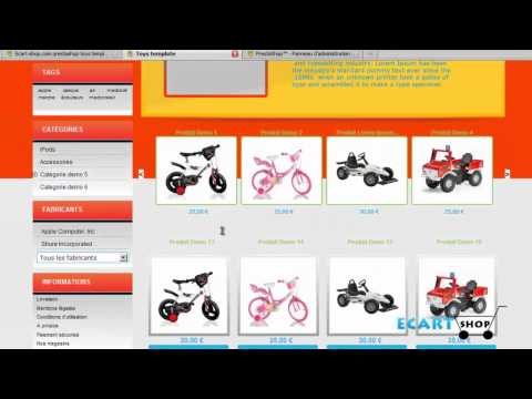 how to create template for prestashop