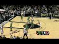 Ray Allen With The Steal + Rajon Rondo Dunk.