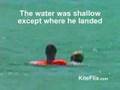 Extreme kitesurf tow-in