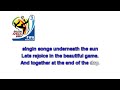 FIFA World Cup South Africa 2010 Official Theme Song ( Lyrics ) Full HD