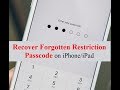 How To Figure Out Restrictions Passcode On Iphone