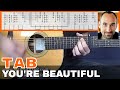 Tab You're Beautiful - MLR-Guitar Lessons