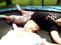 Wrestlig On A Trampoline