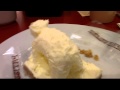 Lemon cheesecake polar bear at Patisserie Valerie Sheffield