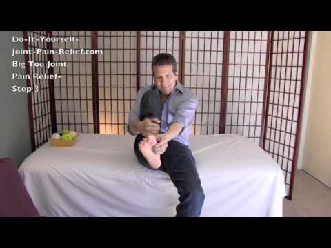 how to relieve big toe joint pain