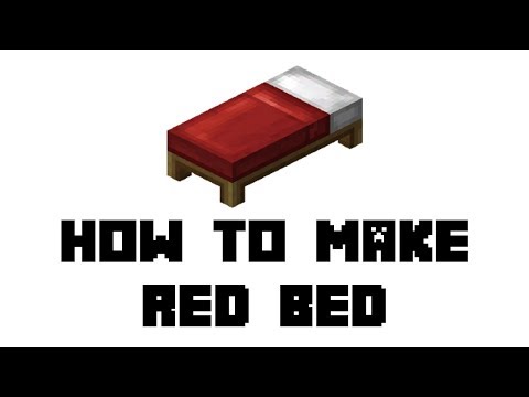 Minecraft Survival: How to Make Red Bed