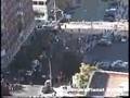 Amatuer video from apartment of South tower burning,...