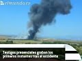 Video del accidente de avion en barajas
