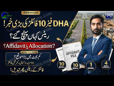 DHA Phase-10 Commercial & Residential File Rates | Best Investment Guide