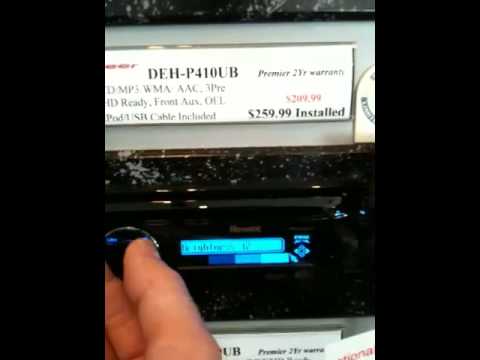 how to set a clock on a pioneer cd player