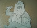 How to quickly draw Peter Griffin - Family Guy