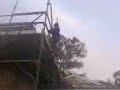 me jumping off the scaffolding