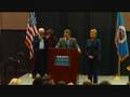 Clinton, Klobuchar rally for Franken, Oberstar at UMD