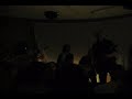rhys chatham closing the night's performance at issue project room in brooklyn, ny. on the right side of the room (from right) are lee ranaldo, alan licht, thurston moore and kim gordon. jonathan kane was on drums.