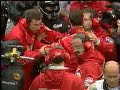 Michael Schumacher In Pits After Crash With David Coulthard Michael Schumacher In Pits After Crash With David Coulthard