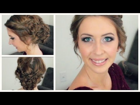 how to easy updos for curly hair