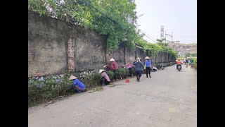 Ra quân thực hiện công tác vệ sinh môi trường